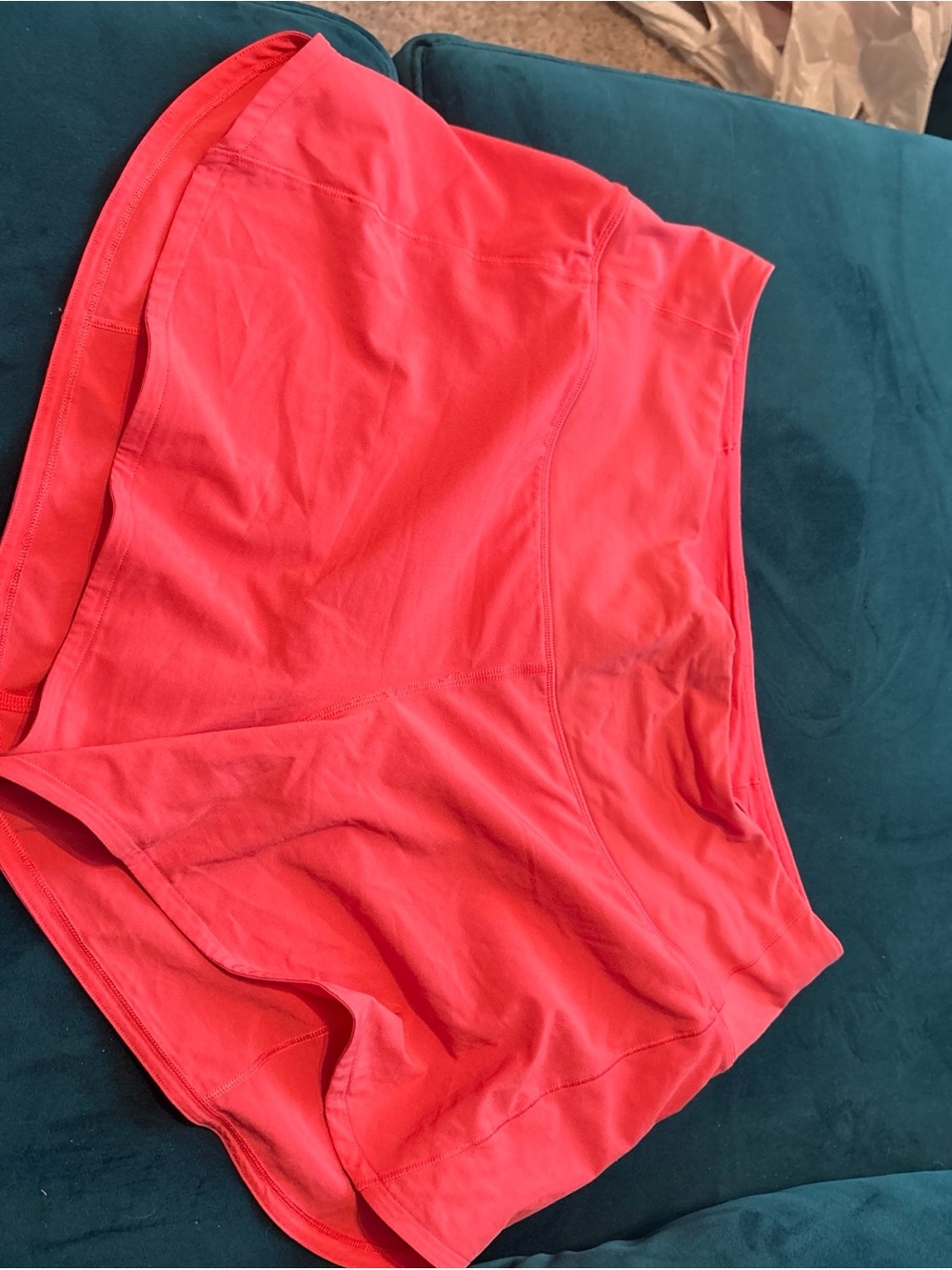 lululemon athletica Coral Pink Athletic Skort Shorts